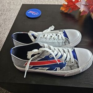 Trendy Women's Sneakers - White, Blue, Red